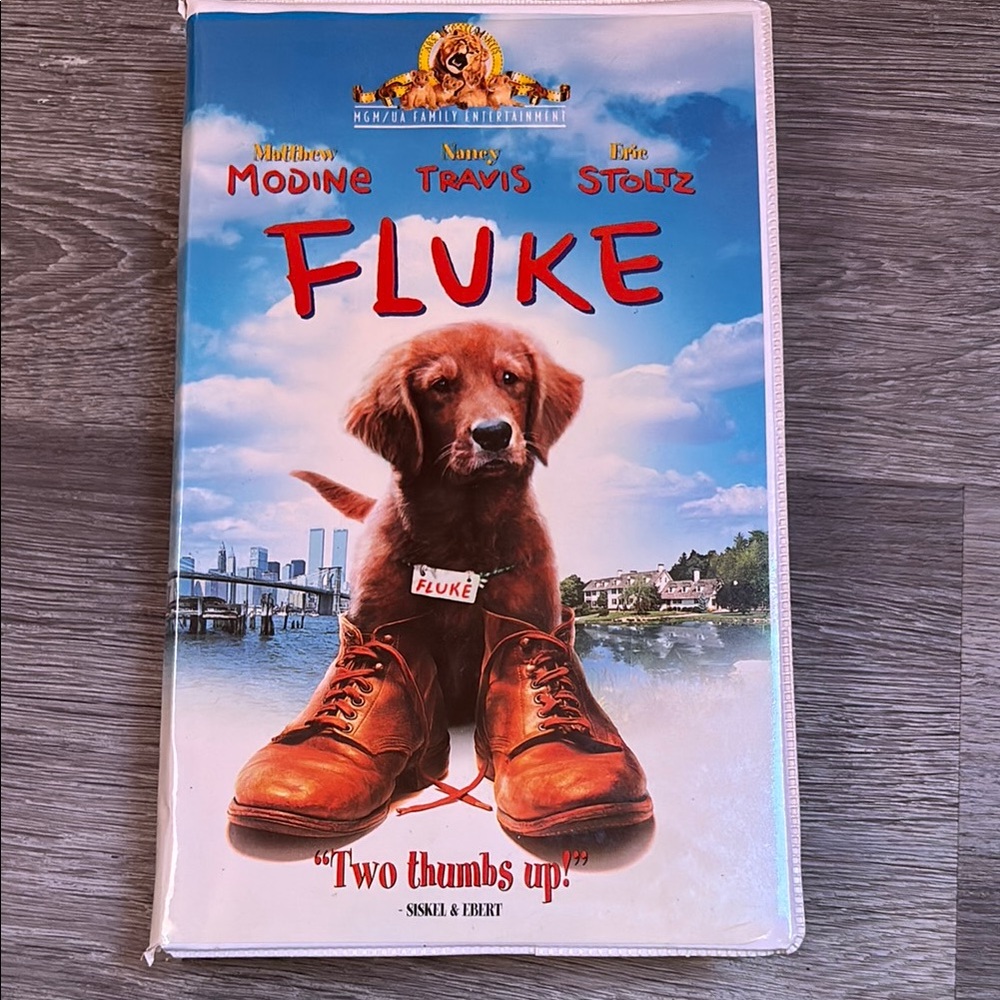Fluke Movie Poster with Brown Dog
